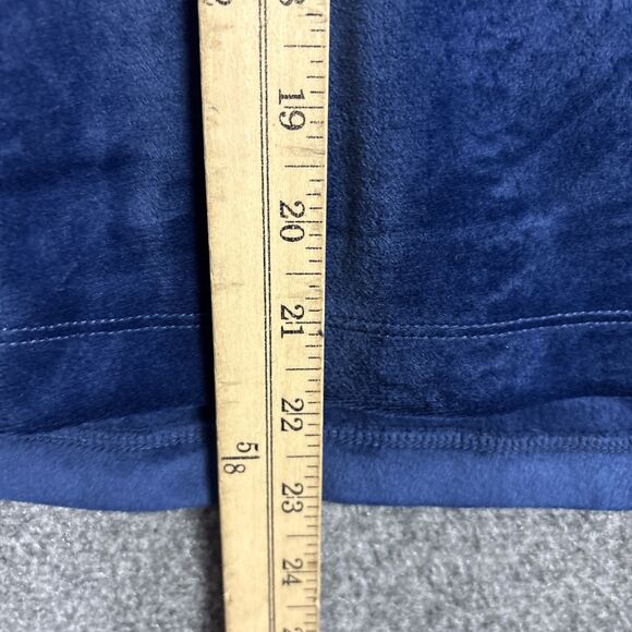 J.CREW Sweatshirt Hoodie Womens M Blue Saphire Velour Active Cozy - Picture 5 of 9